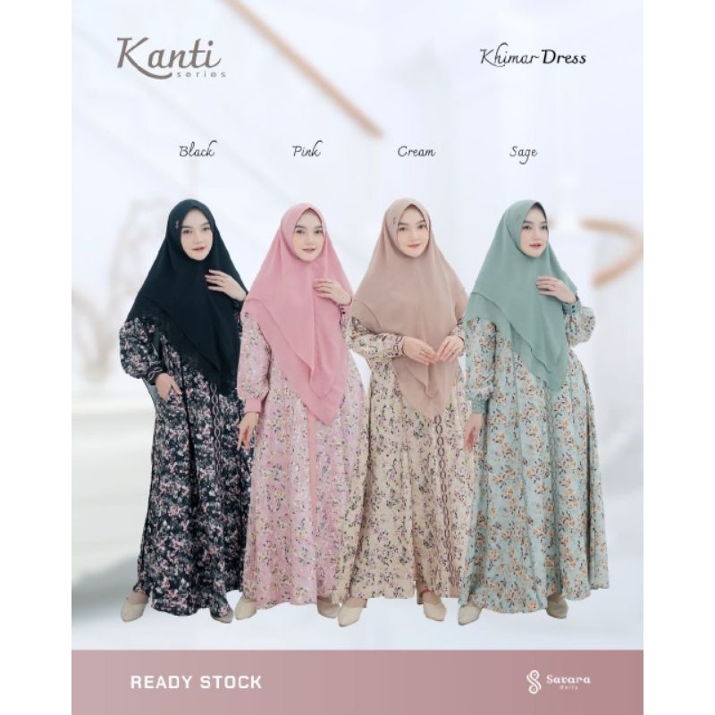 GAMIS SET KHIMAR KANTI SERIES by SAVARA DAILY