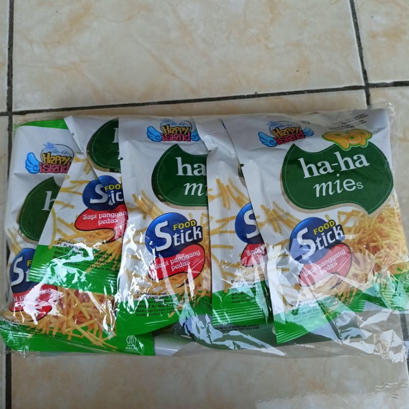 

haha-mie isi 10pcs rasa sapi panggang pedas