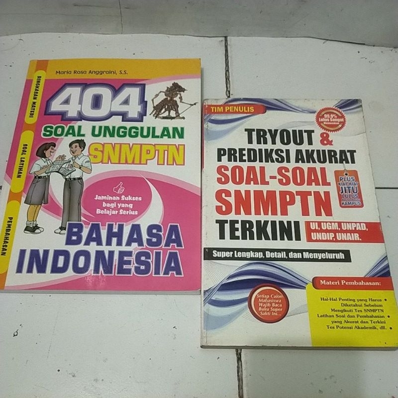 ORIGINAL 404 SOAL UNGGULAN SNMPTN BAHASA INDONESIA/ TRYOUT &. SOAL SOAL SNMPTN TERKINI