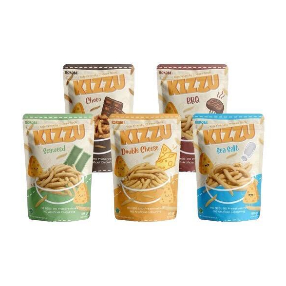 

Kokobi Kizzu Cheese Stick / Telur Gabus NO MSG 60gr 1thn+