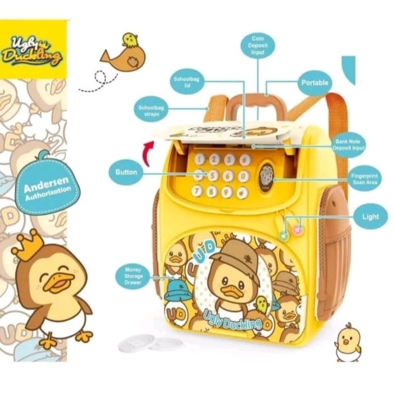 MAINAN ANAK CELENGAN ATM - TAS RANSEL KARAKTER