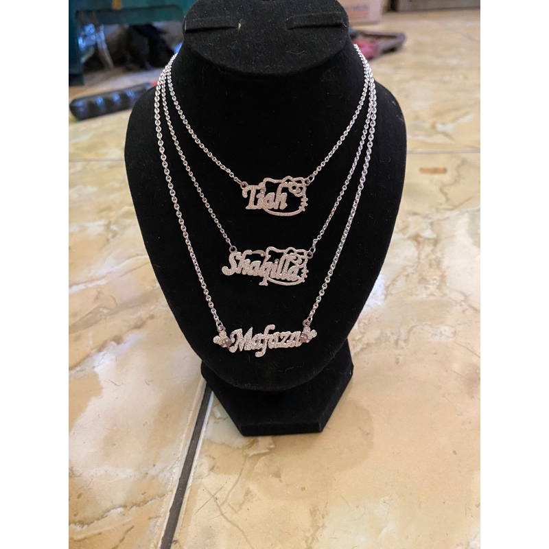 Kalung Nama Anak dan Dewasa bahan perak