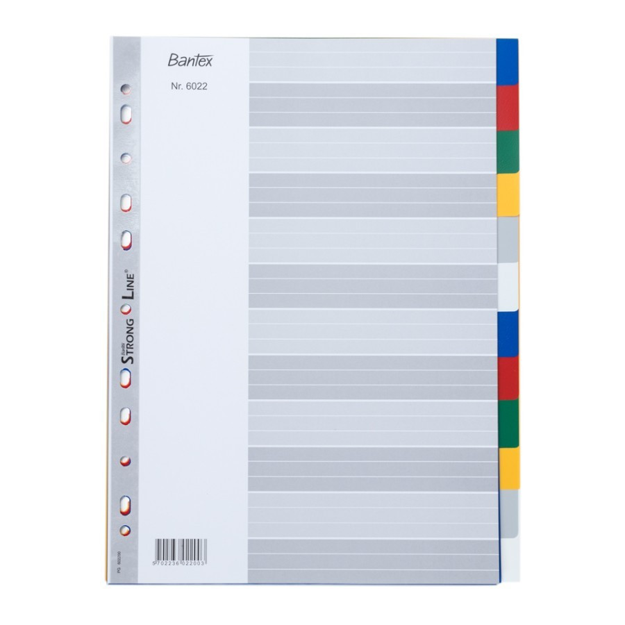 

Bantex PP Colour Divider A4 (12 pages) #6022 00