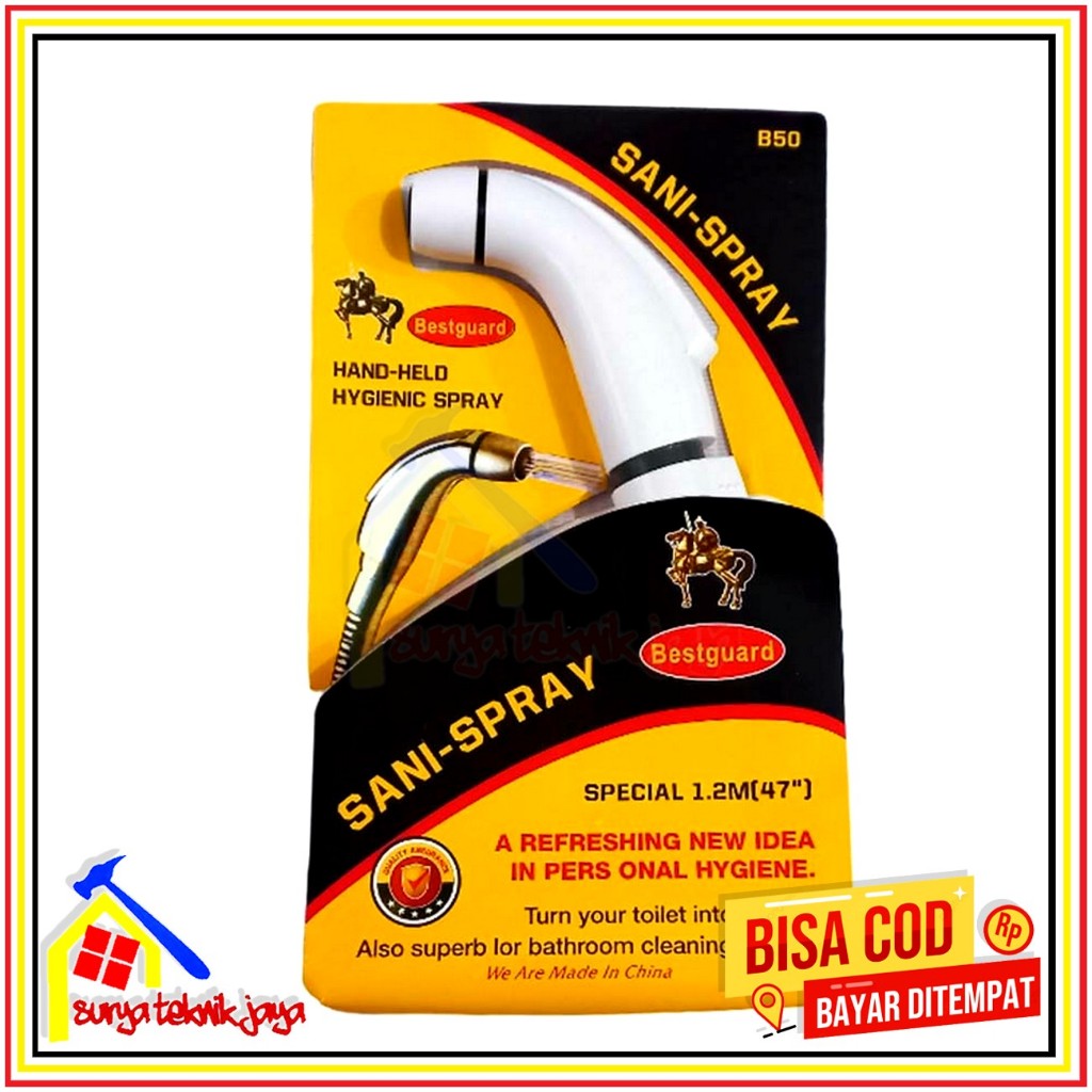 [cuci gudang] Selang Toilet Panjang 1.2m Lengkap Jet Bidet Fisher dan Baut