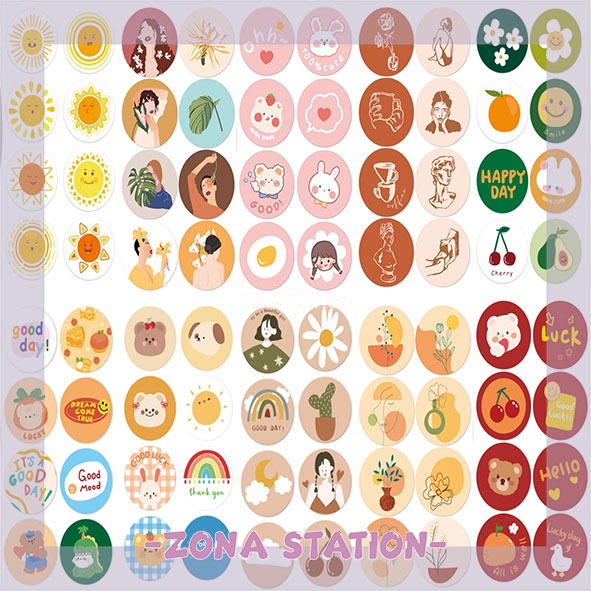 

[ZS] 10 Lembar / Sticker Label Decorating