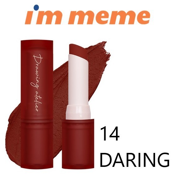 [BPOM] IM MEME Drawing Atelier Velvet Lipstick 3.5g - 14 DARING (Lipstik) I'M MEME Original Korea