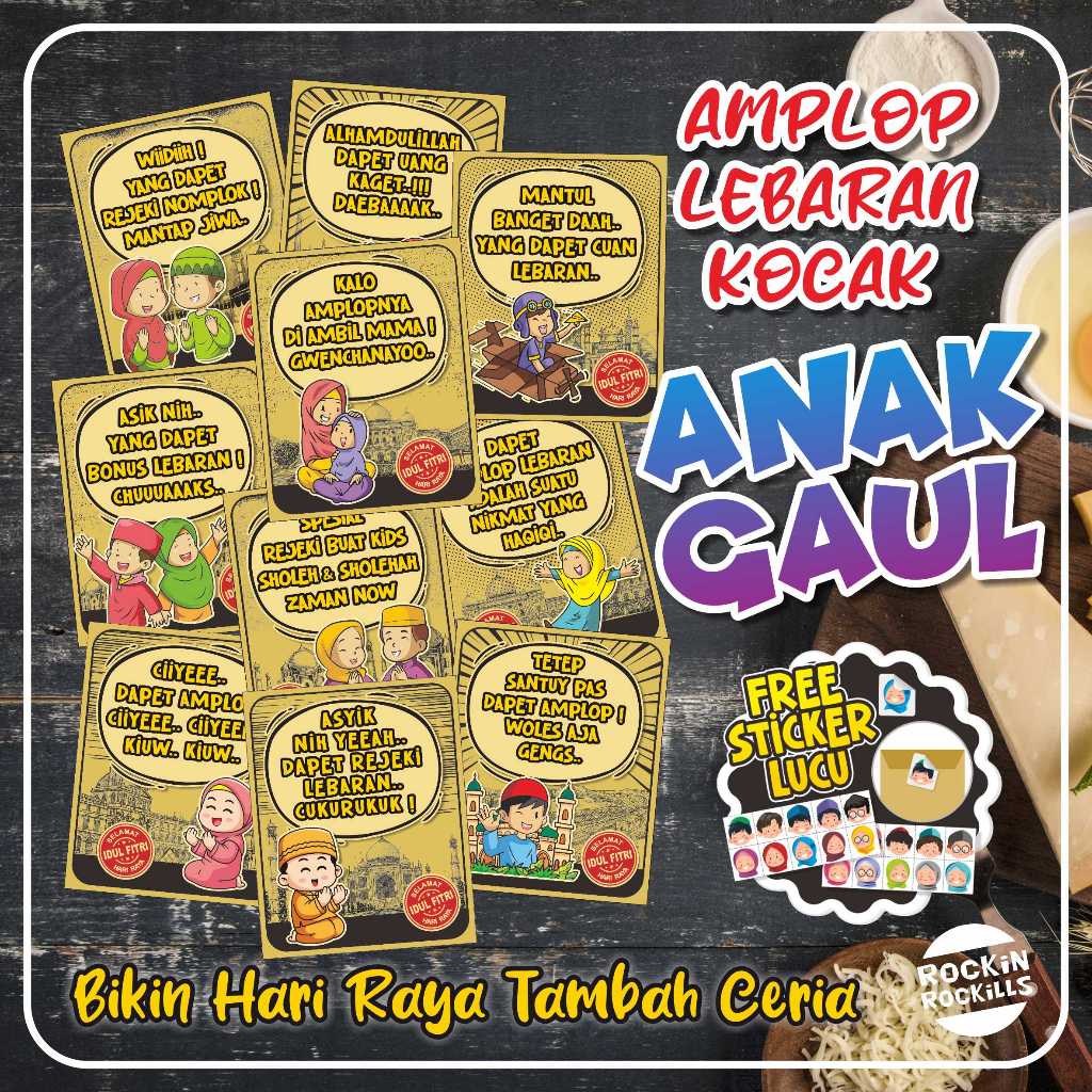 

Amplop Lebaran Kocak GAUL (isi 8 pcs)