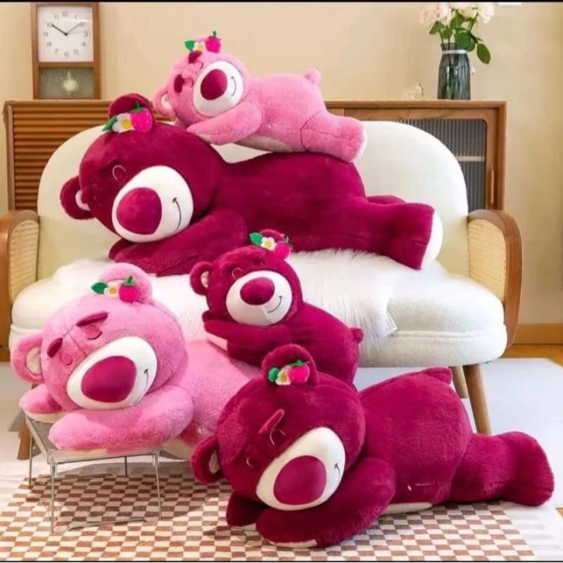 Boneka Lotso Tengkurap Lotso Sleepy Plush Toys Doll Mainan Anak Karakter Lotso
