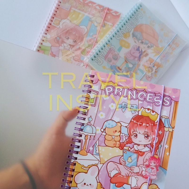 

Diary/Notebook Spiral A5 dengan tali