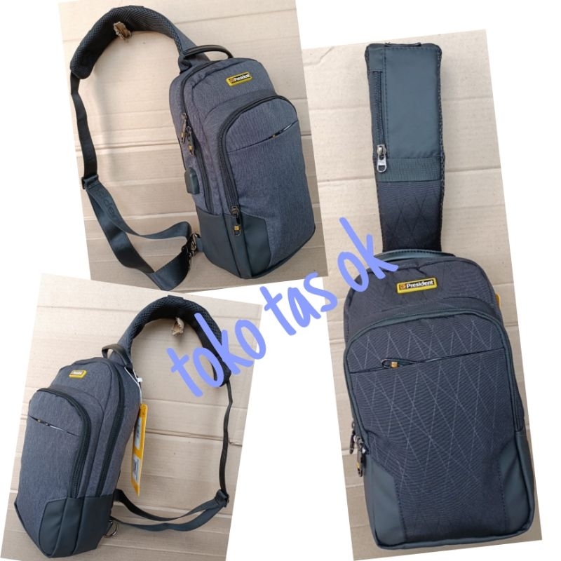 tas selempang president 6086 original