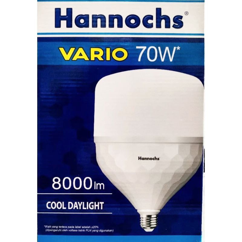 Bola Lampu Led Hannochs Vario 70w / Bohlam Led Hannochs Vario 70 watt Cahaya Putih
