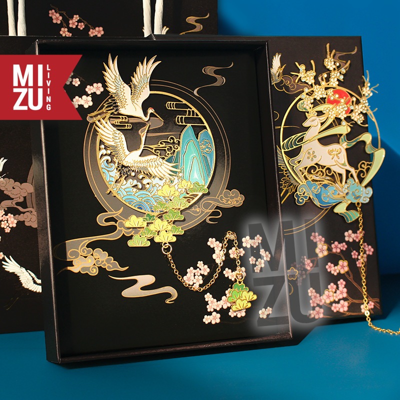 

InJO MIZU SHINWA Metal Bookmark Gift Set Penanda Buku Pembatas Buku Hadiah