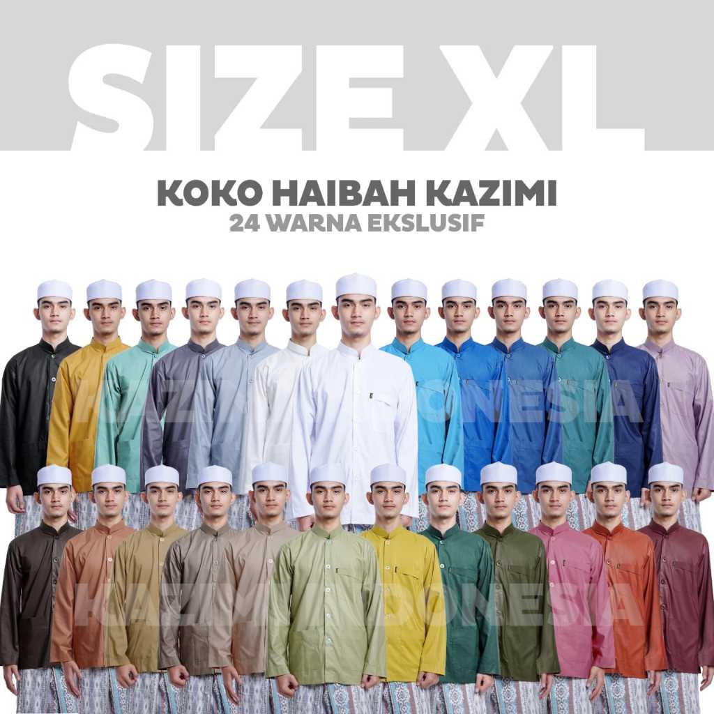 Baju Koko Haibah Kazimi (Size XL) | Model Koko Ammu