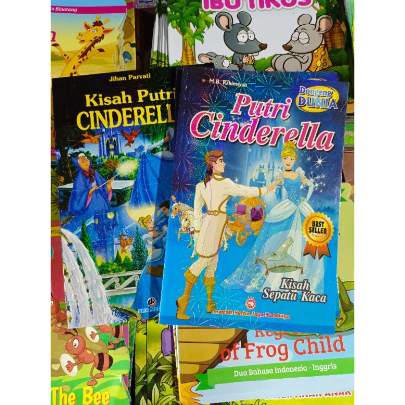 buku cerita cinderella/sinderela dongeng anak/cerita fiksi
