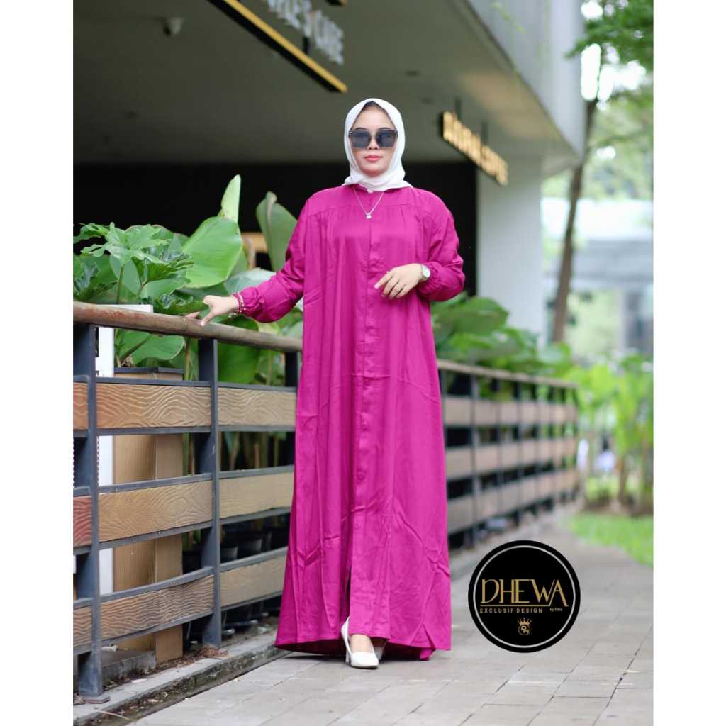dhewa airin gamis polos
