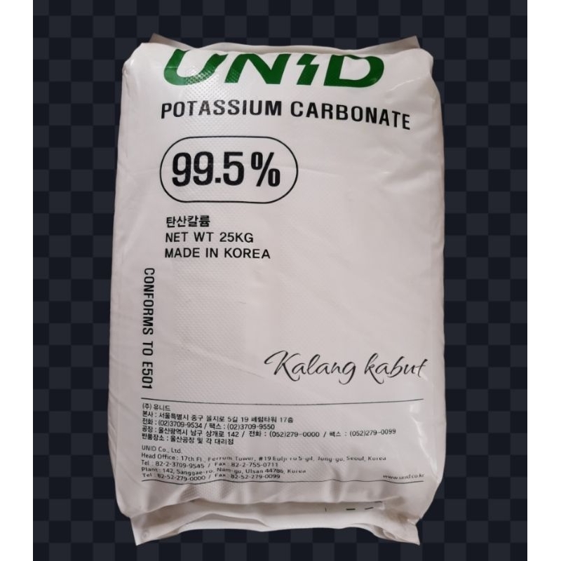 

Potasium Carbonat - potasium karbonat - food grade - 25 kg