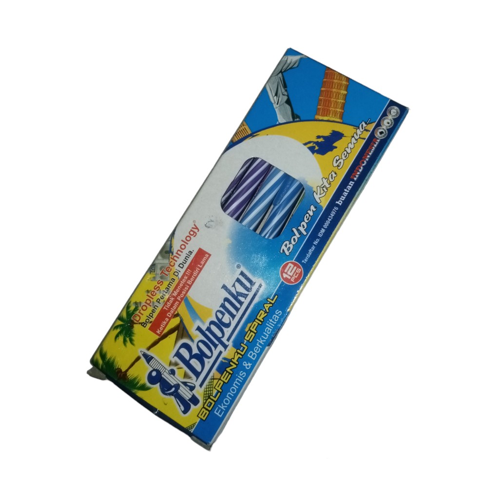 

PULPEN Bolpenku BOLPENKU SPIRAL 1pack isi 12 Pcs