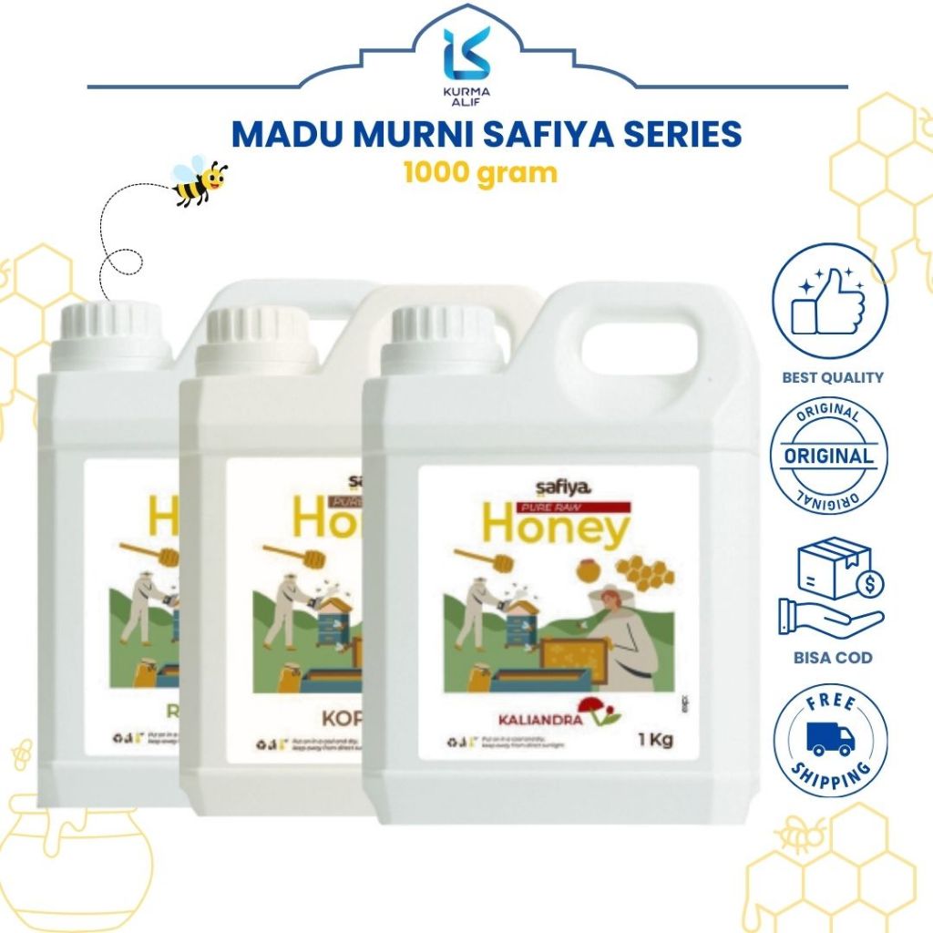 

Madu Murni Safiya 1 Kg Madu Asli Pure Natural Raw Honey Herbal Premium