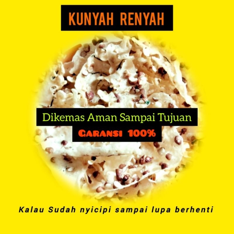 

Peyek Kunyah Renyah ukuran JUMBO 5 LITER Rempeyek kacang Peyek udang rebon peyek kacang ijo