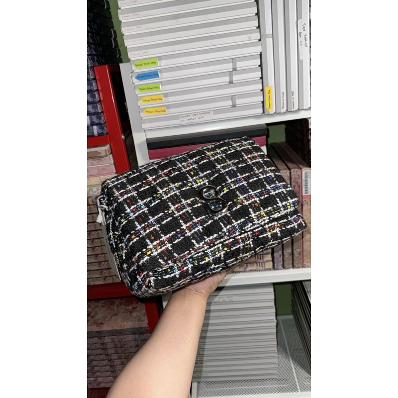 TAS BUTTONSCARVES ZOEY TWEED BAG EARLY BLACK, DUSK TO DAWN BALIKPAPAN NEW BUKAN PRELOVED BEKAS SECON