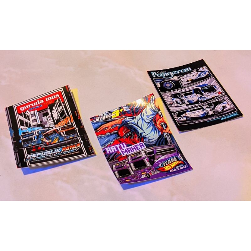 

COD Stiker Buss Original Premium High Quality Keren ( 35 Stiker + Bonus )