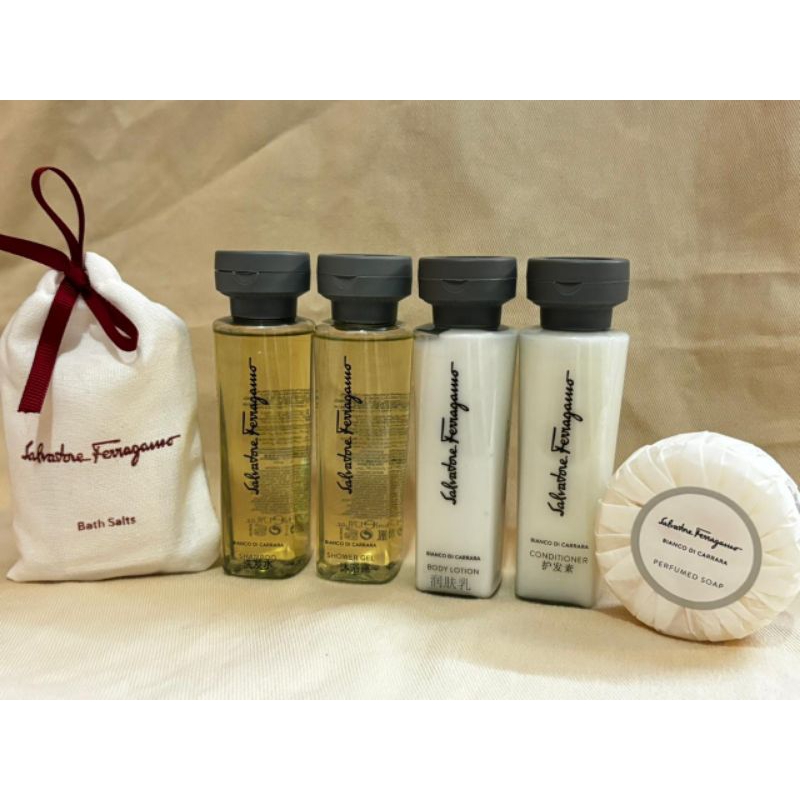 Salvatore Ferragamo Bianco di Carrara shower gel, body lotion set