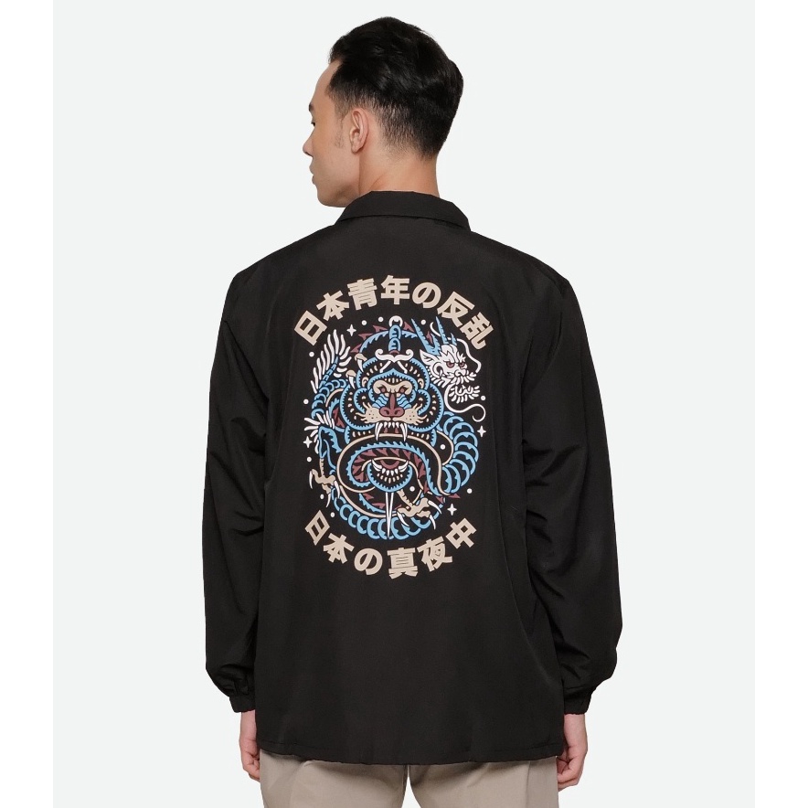 Lariz code4v9Uj Erigo Coach Jacket Japan Pride Black
