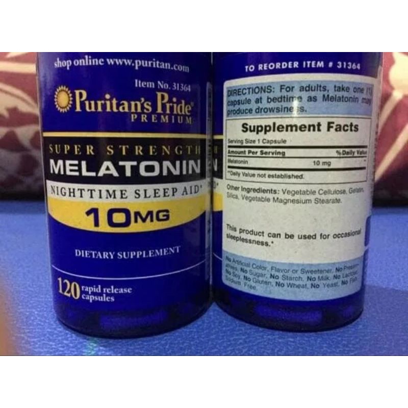 Puritan's pride melatonin puritan pride melatonin 10mg 10 mg 120 caps