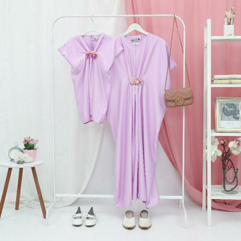kaftan couple, kaftan anak dan ibu, muslim lebaran