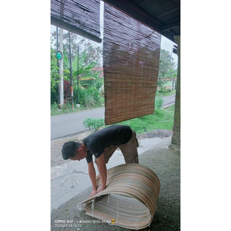 tirai bambu outdoor indoor rotanL2mxT2m+tali