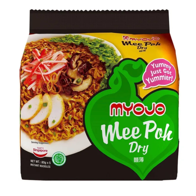 

Myojo Mee Poh Dry Noodle 5 X80G