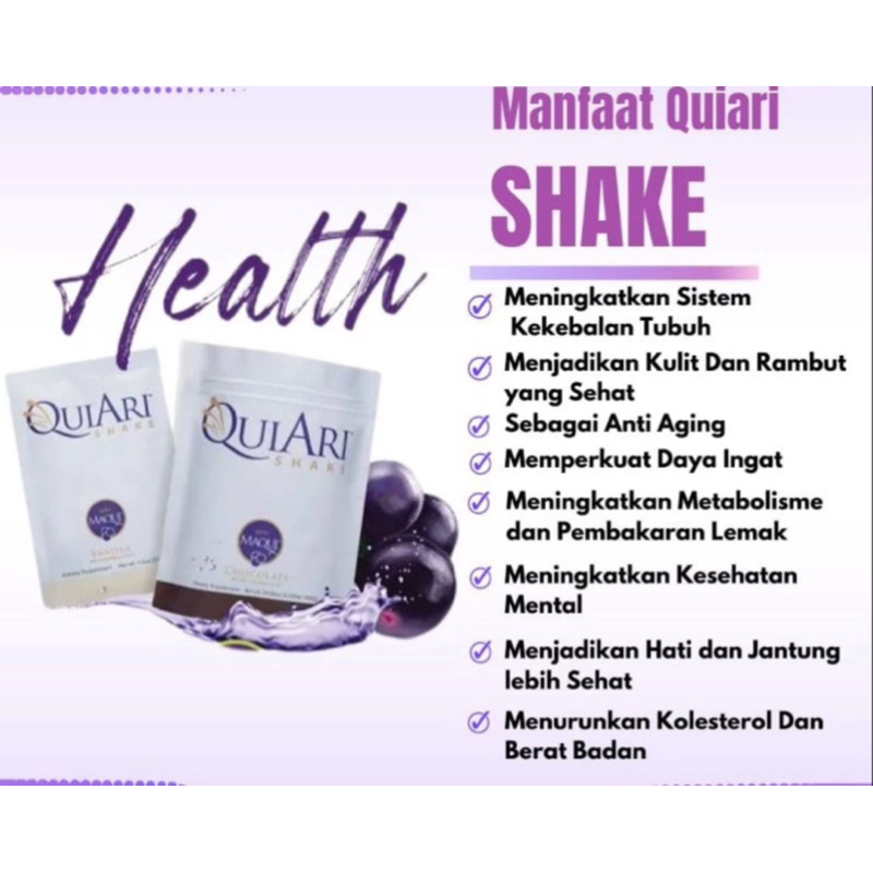 

Susu Protein Antioxidant QuiAri Shake