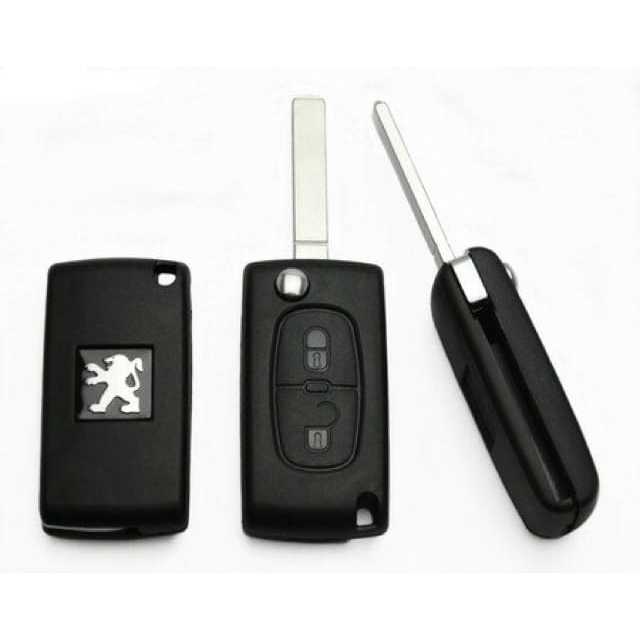 casing remote kunci lipat flip key 3 tombol peugeot 106 206 406 806 dl