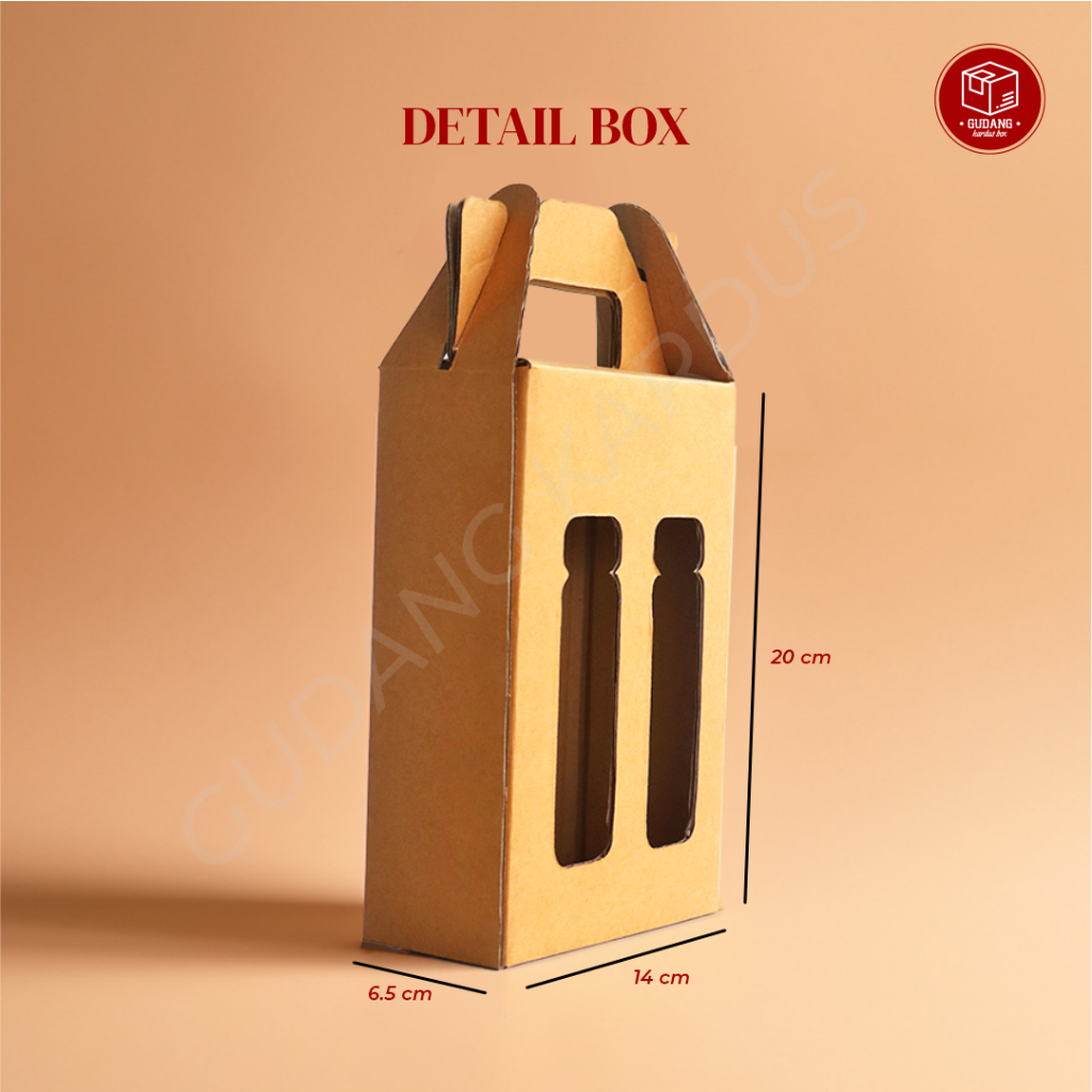 

Box Jinjing (14 x 6,5 x 20 cm) (Jinjing Botol 500 ml isi 2) Karton/Polos/Kardus/Hampers/BoxTumblr/JinjingBotol