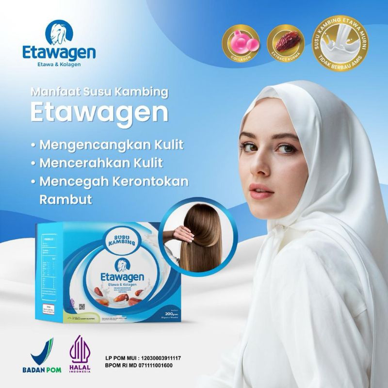 

Etawagen Susu Kambing Etawa Kolagen Kurma