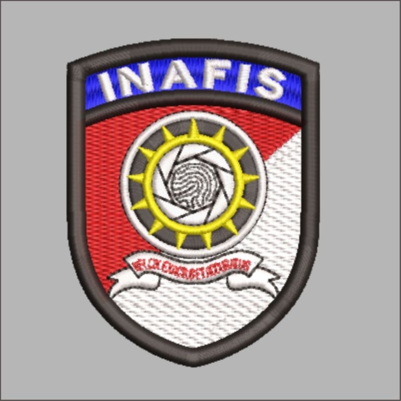 logo Inafis Bordir Timbul