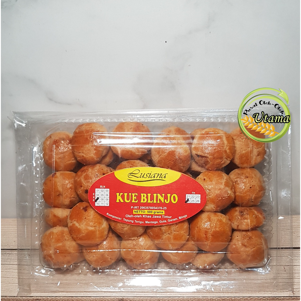 

Kue Lusiana Oleh Oleh Khas Jawa Timur - Kue blinjo - kue kacang - kue belinjo - kue kering kiloan