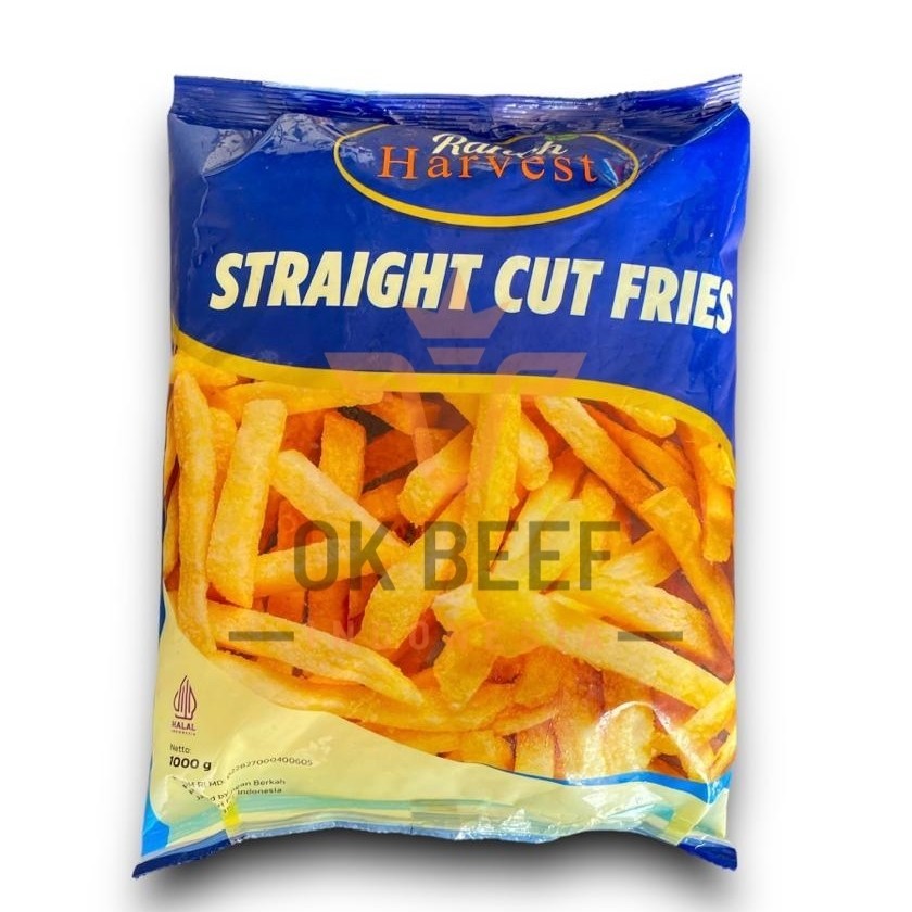 

RANCH HARVEST Kentang Goreng French Fries 1Kg Halal MUI - STRAIGHT CUT