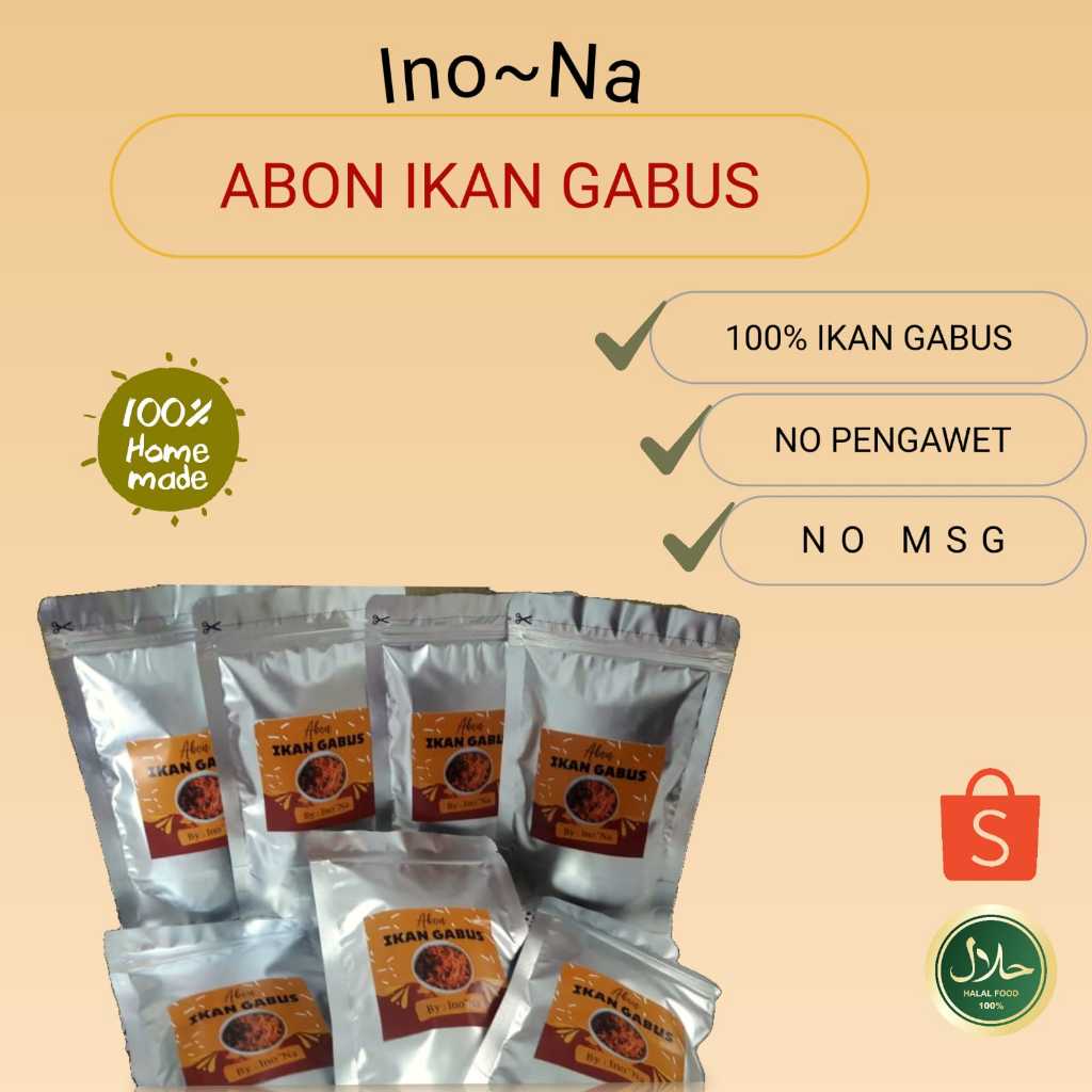 

ABON IKAN GABUS INO~NA ORIGINAL 100G.