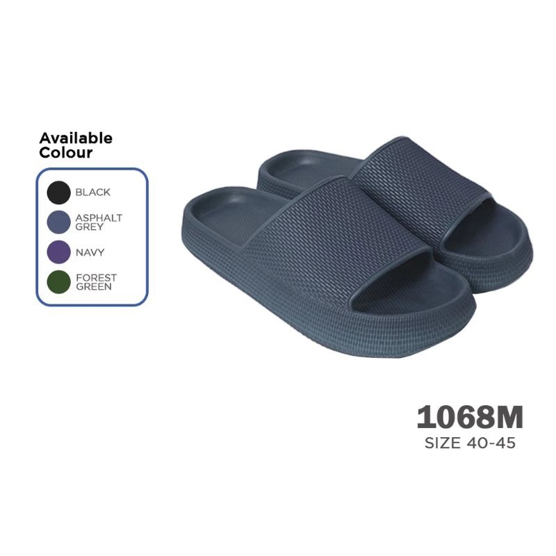 1068M - Porto Sandal Karet Pria Dewasa Sandal Selop Model Kekinian