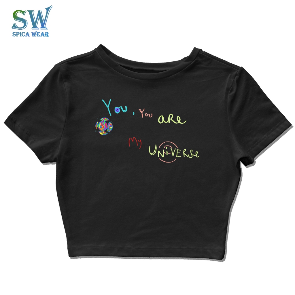 baby tee coldplay you are my universe