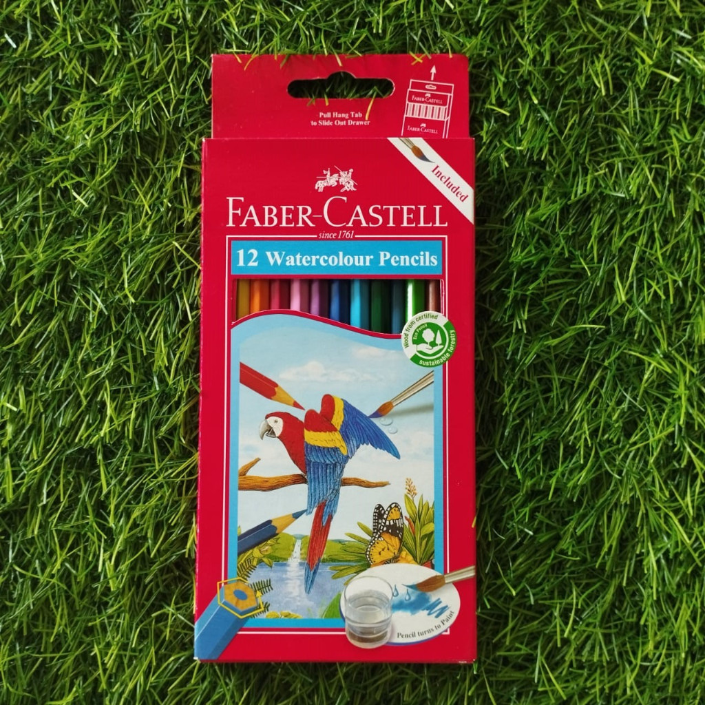 

Pensil Warna Water Colour Pencils Isi 12 Faber-Castell Panjang (B0702)