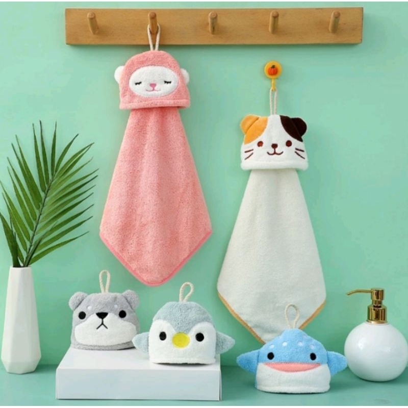 Serbet Kartun - Lap Tangan Gantung kartun Unik dengan bahan premium, tebal dan lembut