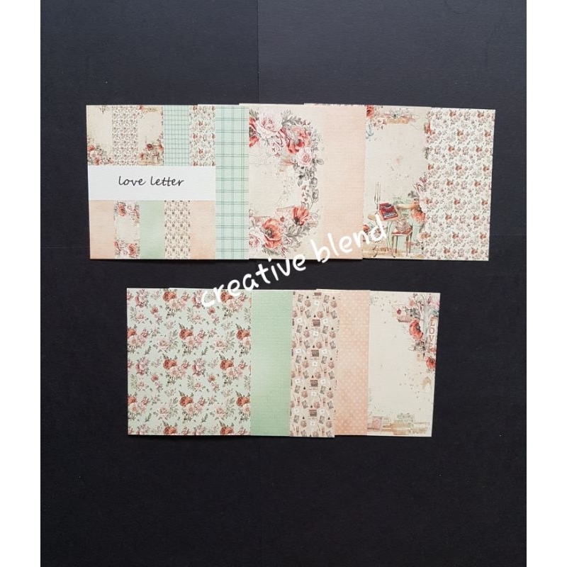 

Kertas Motif DIY Scrapbook Deco Art Loveletter