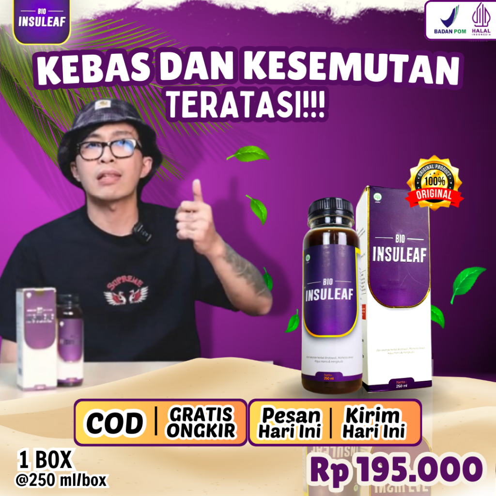 

(NEW) Bio Insuleaf Obat Diabetes Paling Ampuh Herbal Alami Diabetes Original Obat Gula Darah Tinggi Obat Kolesterol Dan Darah Tinggi Obat kencing manis-obat ampuh- bio insuleaf-herba alami-bio imsuleaf-bio insulef