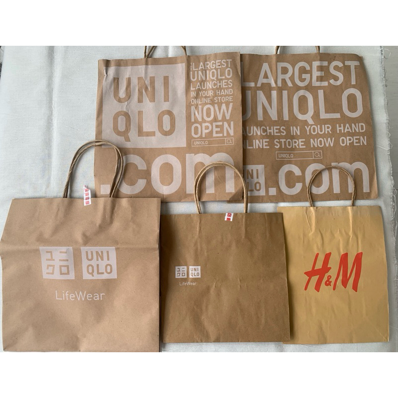 

Paperbag Uniqlo dan H&m