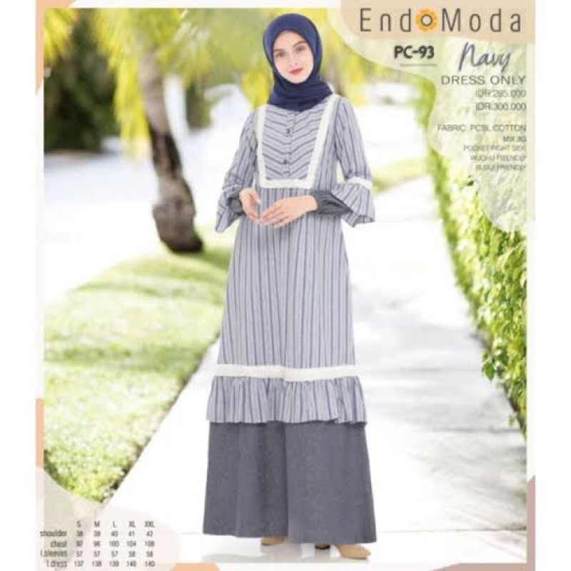 GAMIS MUSLIM ENDOMODA PC 93|| gamis murah || Enomoda gamis || gamis 2024 || gamis terbaru