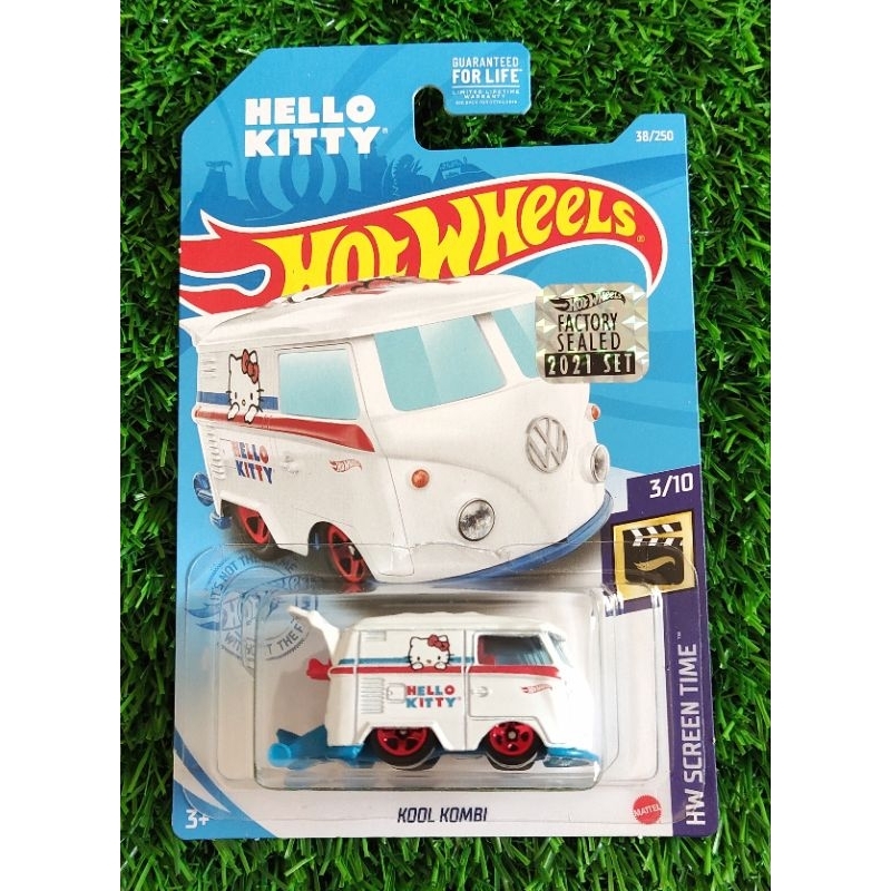 HOT WHEELS FS KOOL KOMBI HELLO KITTY VOLKSWAGEN VW WHITE FACTORY SEALED 2021