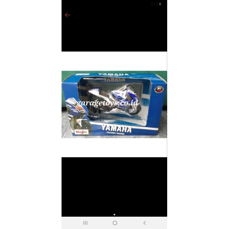 Maisto 1:18 Diecast MOTOGP 2013 Yamaha Jorge Lorenzo