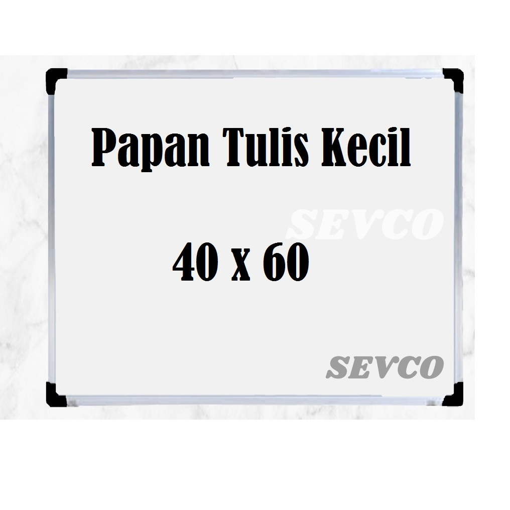 

PAPAN TULIS KECIL PUTIH (Whiteboard) 40X60 SIKU